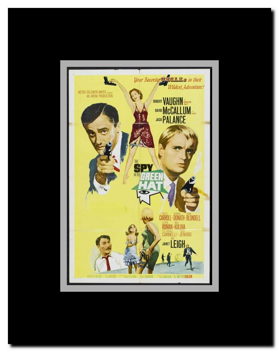 The Spy in the Green Hat Framed Movie Poster