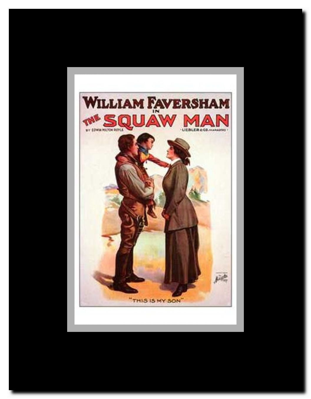 The Squaw Man Framed Movie Poster