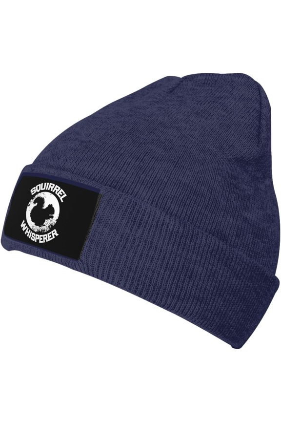 The Squirrel Whisperer Winter Beanie Hat Men WomenBlack Knit Slouchy Beanies Skull Warm Cap