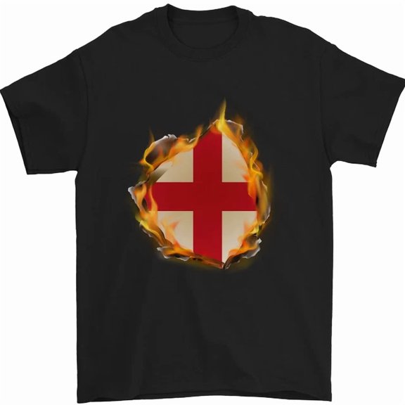 The St Georges Cross English Flag England Mens Womens S-5Xl T-Shirt