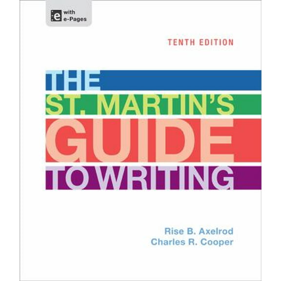 Pre-Owned The St. Martin's Guide to Writing (Paperback) 1457632500 9781457632501