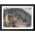 thumbnail image 1 of The St. Nicholas Church in Gastein 38x28 Large Black Wood Framed Print Art by Rudolf von Alt, 1 of 2