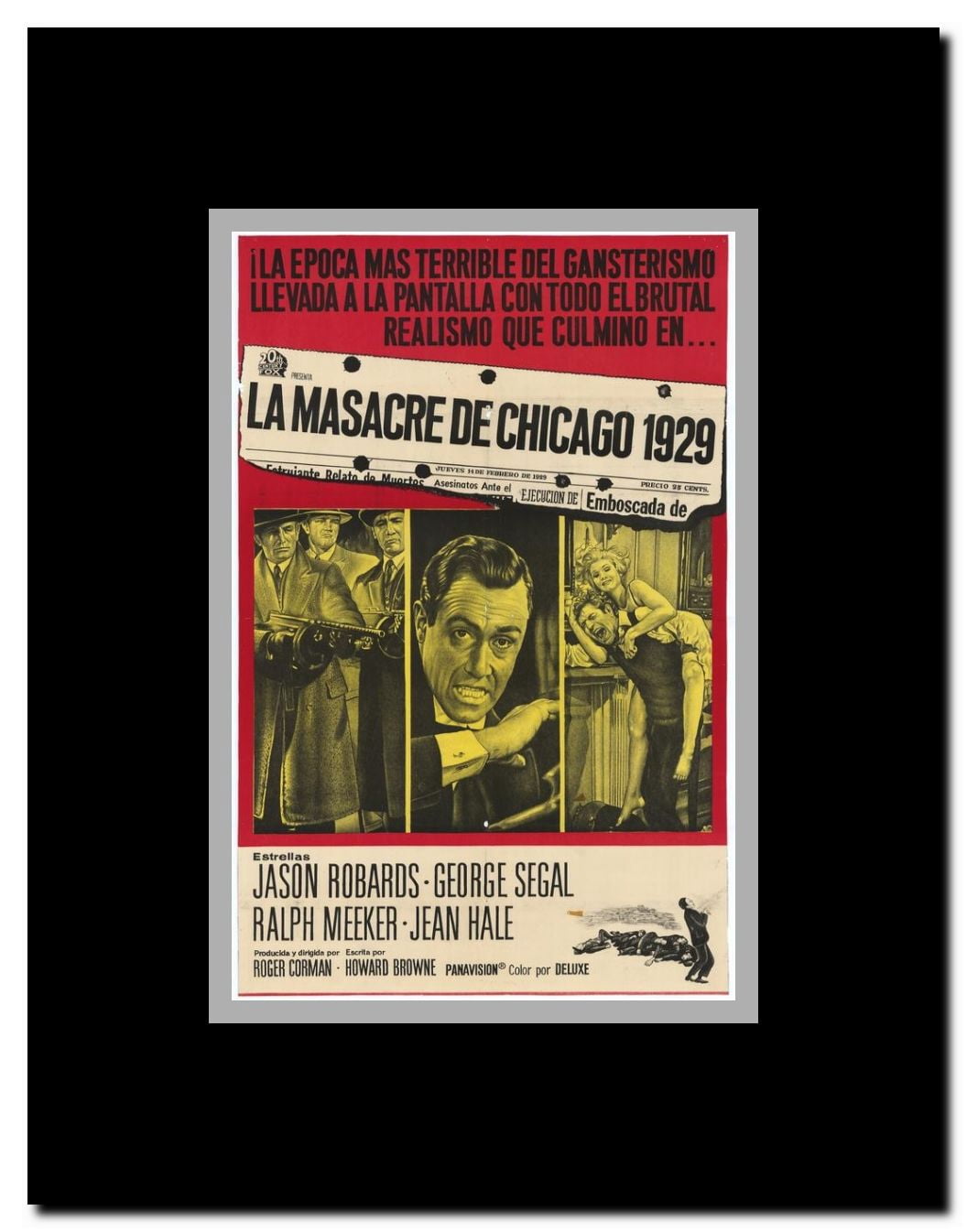 The St. Valentine's Day Massacre Framed Movie Poster