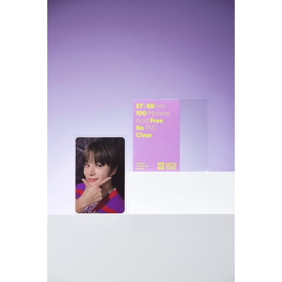 57 x 88mm Premium Clear Photocard Sleeves