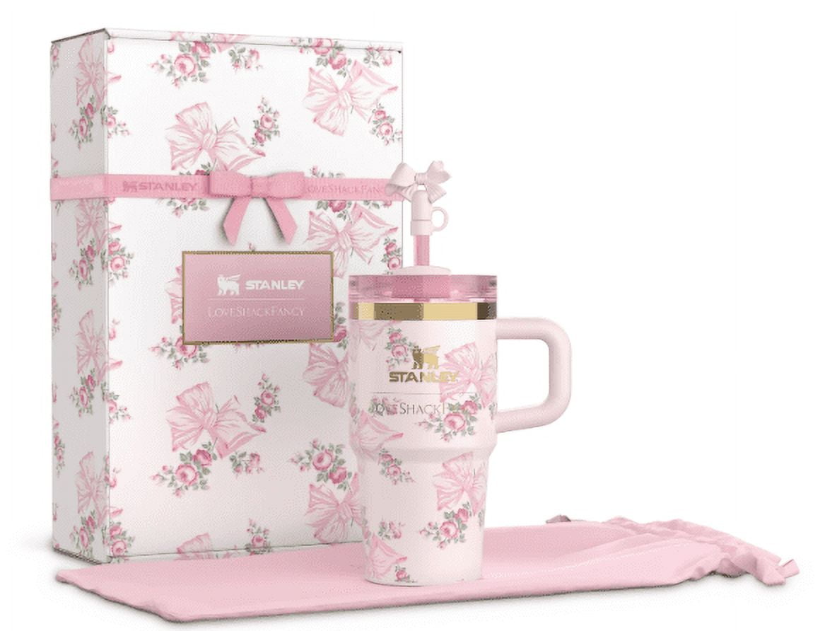 The Pink Stanley X LoveShackFancy Collab Holiday Quencher