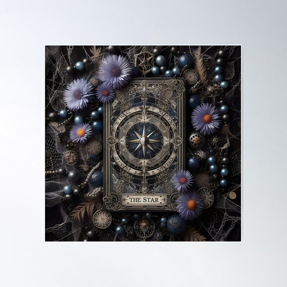The Star Poster Wall Art, Modern Wall Decor For Living Room Bedroom, 16X16 UNFRAMED