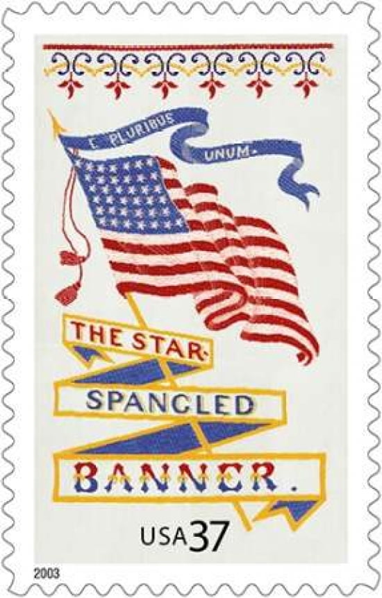 The Star Spangled Banner Canvas Art - US POSTAL SERVICE (24 x 36)