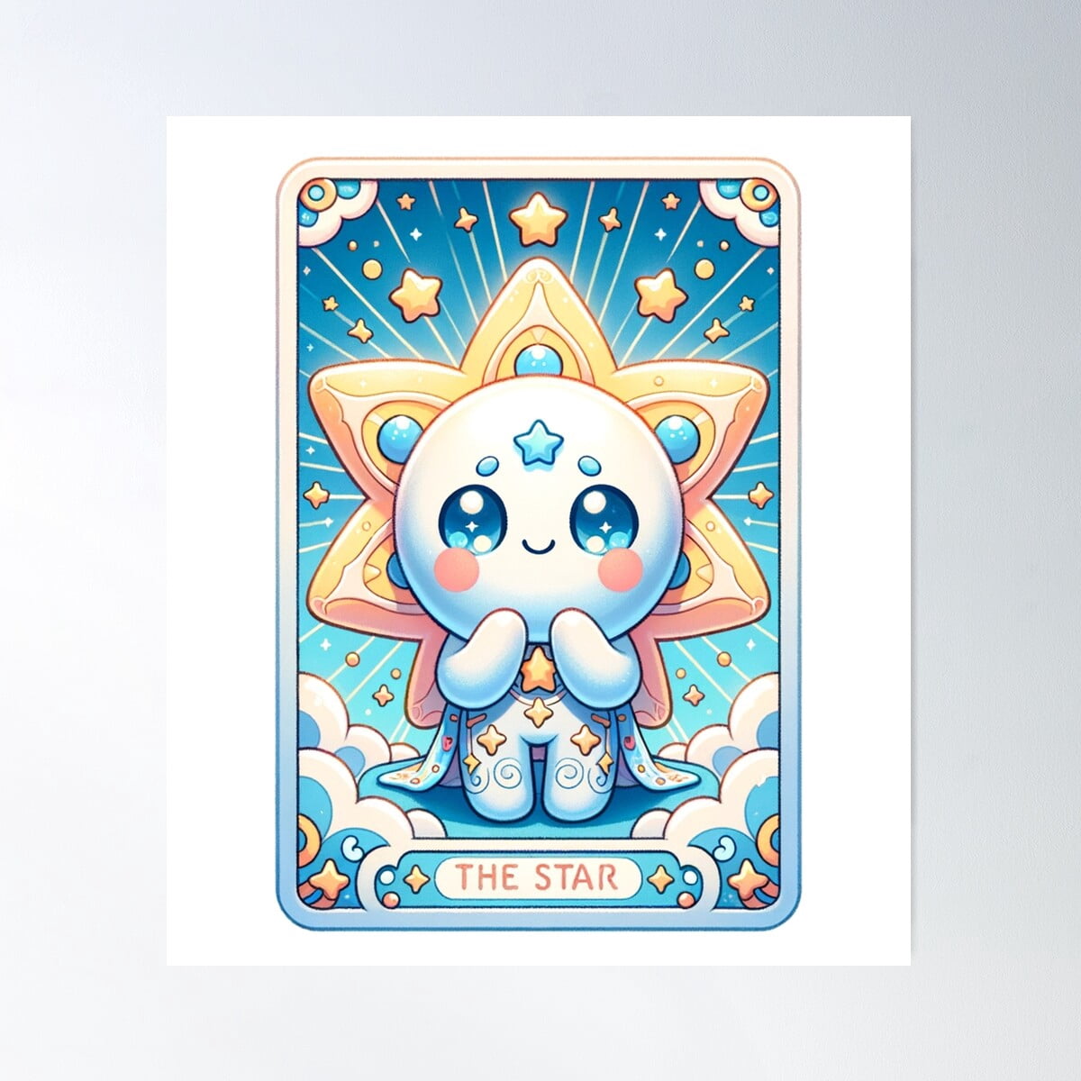 the-star-tarot-card-gift-for-her-poster-wall-art-modern-wall-decor