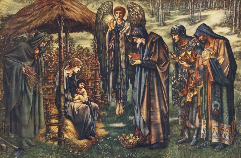The Star of Bethlehem The Worlds Greatest Paintings 1934 Canvas Art - Edward Burne-Jones (18 x 24)