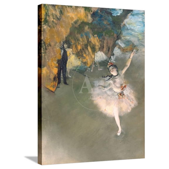 The Star, or Dancer on the Stage, circa 187677, Stretched Canvas Wall Art by Edgar Degas Sold by Art.Com