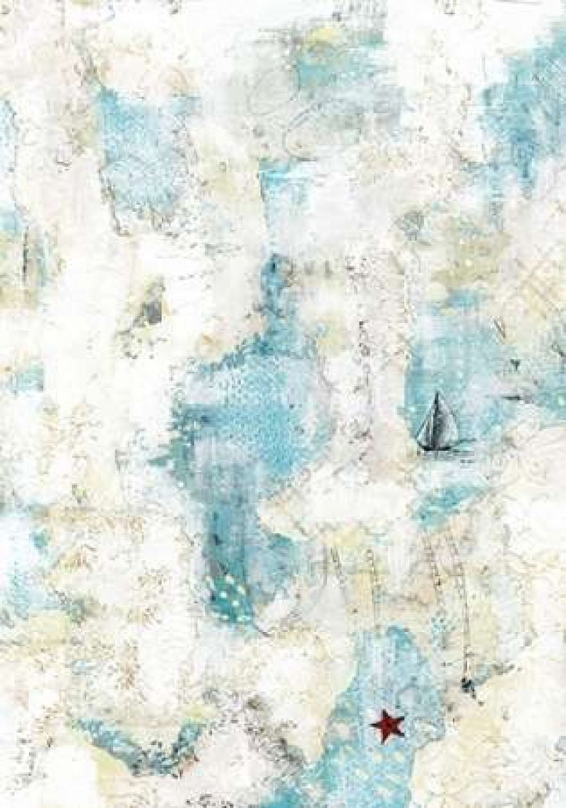 The Starfish and the Sailboat Canvas Art - Sarah Ogren (20 x 28)