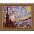 thumbnail image 1 of The Starry Night 24x20 Gold Ornate Wood Framed Canvas Art by Van Gogh, Vincent, 1 of 2