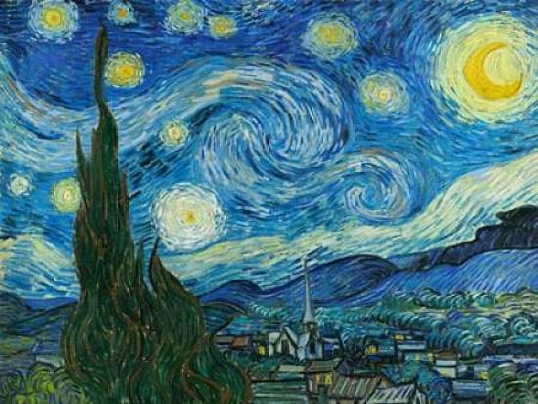 The Starry Night Canvas Art - Vincent Van Gogh (22 x 28)