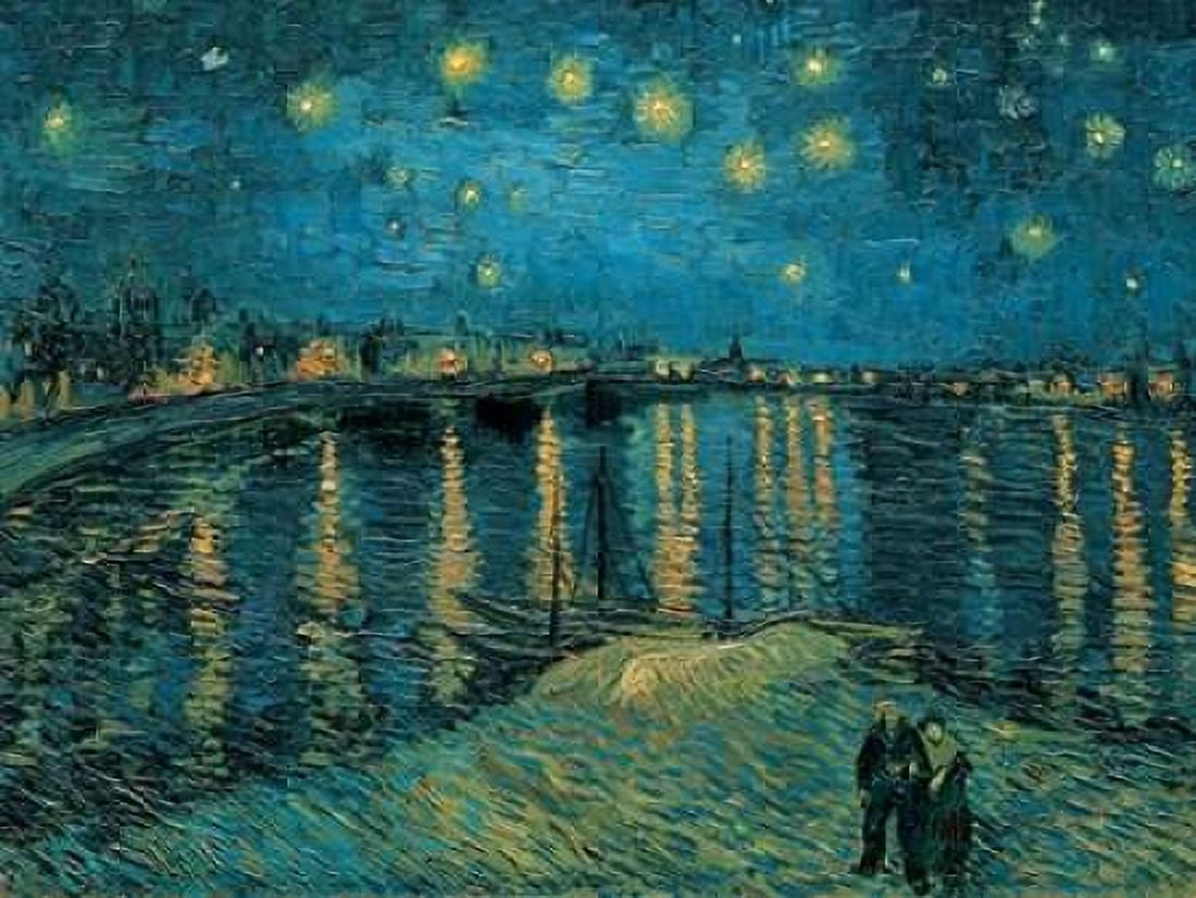 The Starry Night Canvas Art - Vincent Van Gogh (22 x 28)