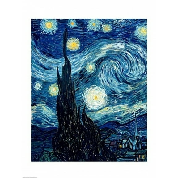 The Starry Night, June 1889 Poster Print by Vincent Van Gogh (18 x 24)