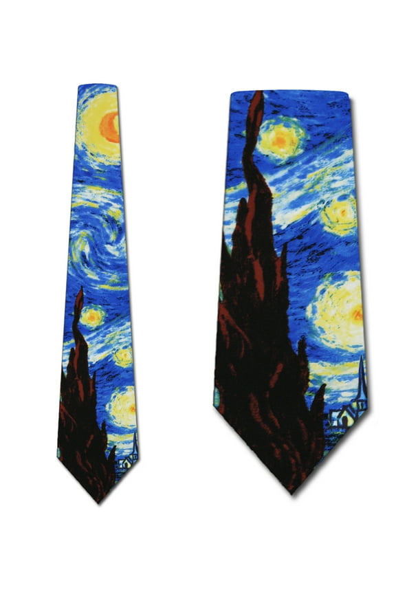 The Starry Night Necktie Mens Tie by Three Rooker