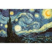 The Starry Night by Vincent van Gogh Wall Poster, 22.375" x 34"