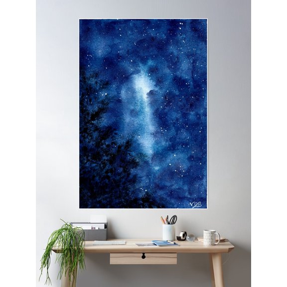 The Stars Above Us Poster Wall Art, Modern Wall Decor For Living Room Bedroom, 16x24 UNFRAMED
