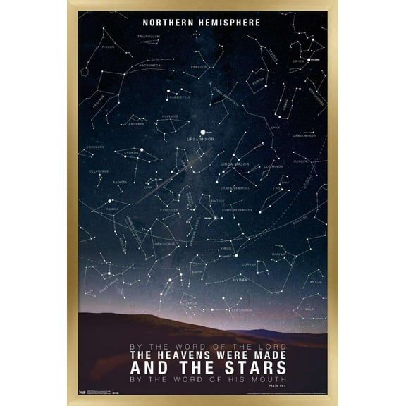 The Stars Wall Poster, 22.375" x 34", Framed