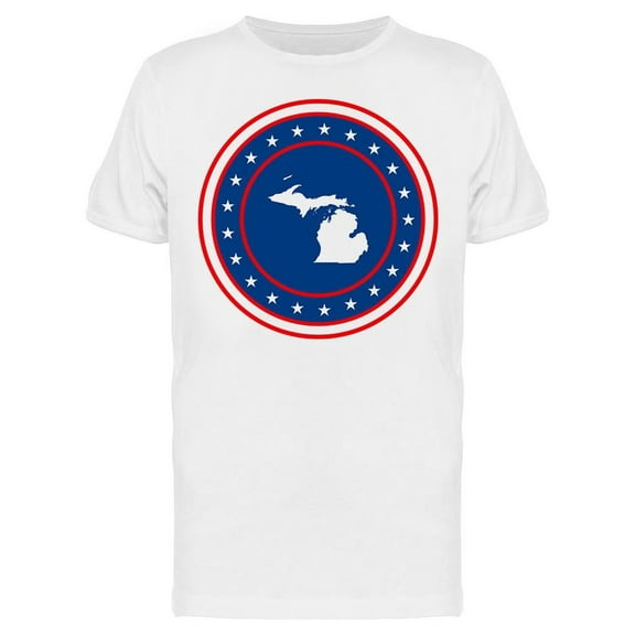 The State Of Michigan T-Shirt Men -Image by Shutterstock, Male Small