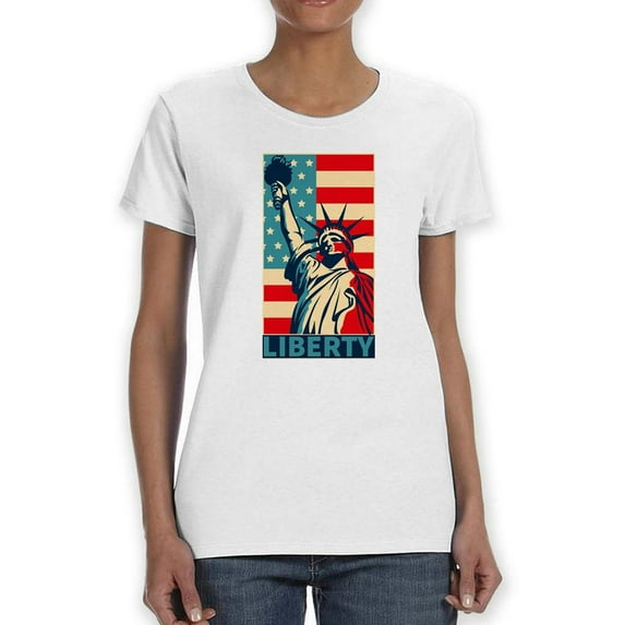 The Statue Of Liberty T-Shirt Women -SPIdeals Designs, Female 5X-Large