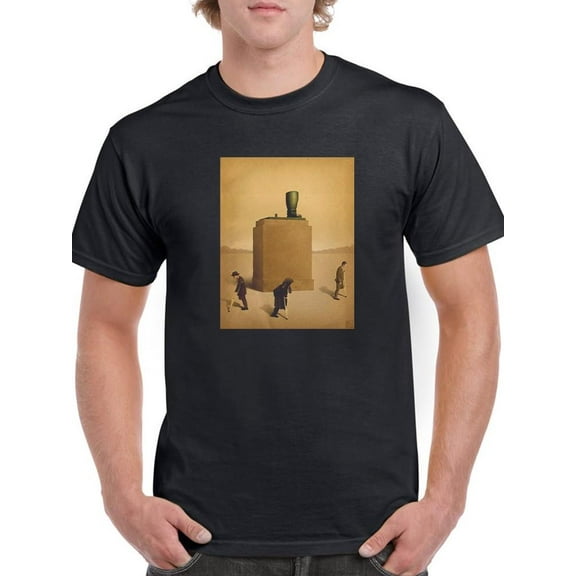 The Statue T-Shirt Men -Saman Torabi Designs, Male 4X-Large