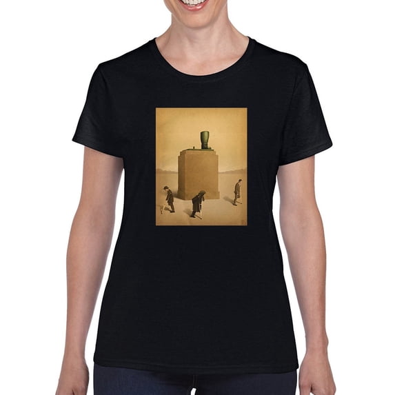 The Statue T-Shirt Women -Saman Torabi Designs, Female 4X-Large