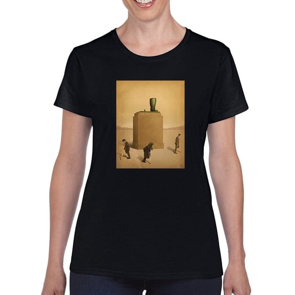 The Statue T-Shirt Women -Saman Torabi Designs, Female Large