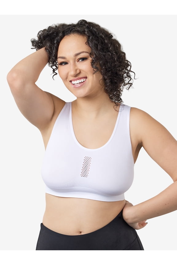 , The Steffi, Sports Bra, Cooling Mesh Ventilation, Moisture Wicking, Light Impact Supprt, Scoop Back, Stretch Fabric (Women's & Women's Plus)