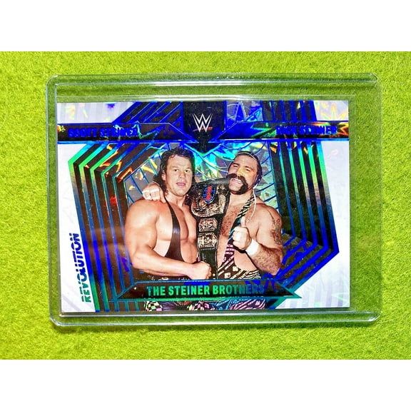 The Steiner Brothers WWF 2023 WWE REVOLUTION SILVER PRIZM IMPACT # /199 WWE CARD