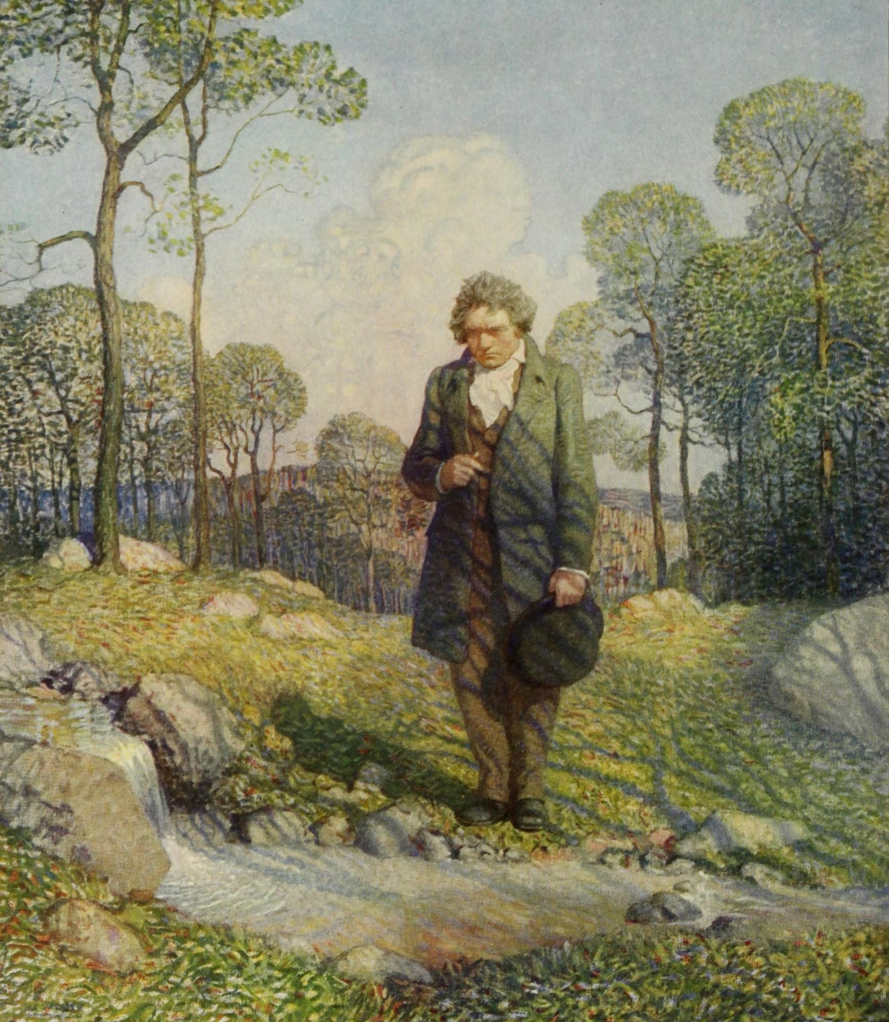 The Steinway Collection 1919 Beethoven & Nature Canvas Art - Newell C Wyeth (18 x 24)