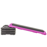 The Step Club Size Platform with Two 2 Freestyle Risers and Two 2 Original Risers - Pink