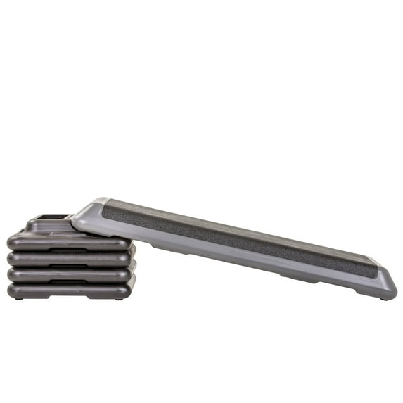 The Step Freestyle Aerobic Platform ? Health Club Size - Includes Full Size Platform, 2 Freestyle Grey Risers and 2 Original Black Risers