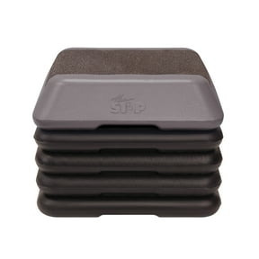 The Step High Step Aerobic Platform with High Step Grey Aerobic Platform and 4 Black Risers
