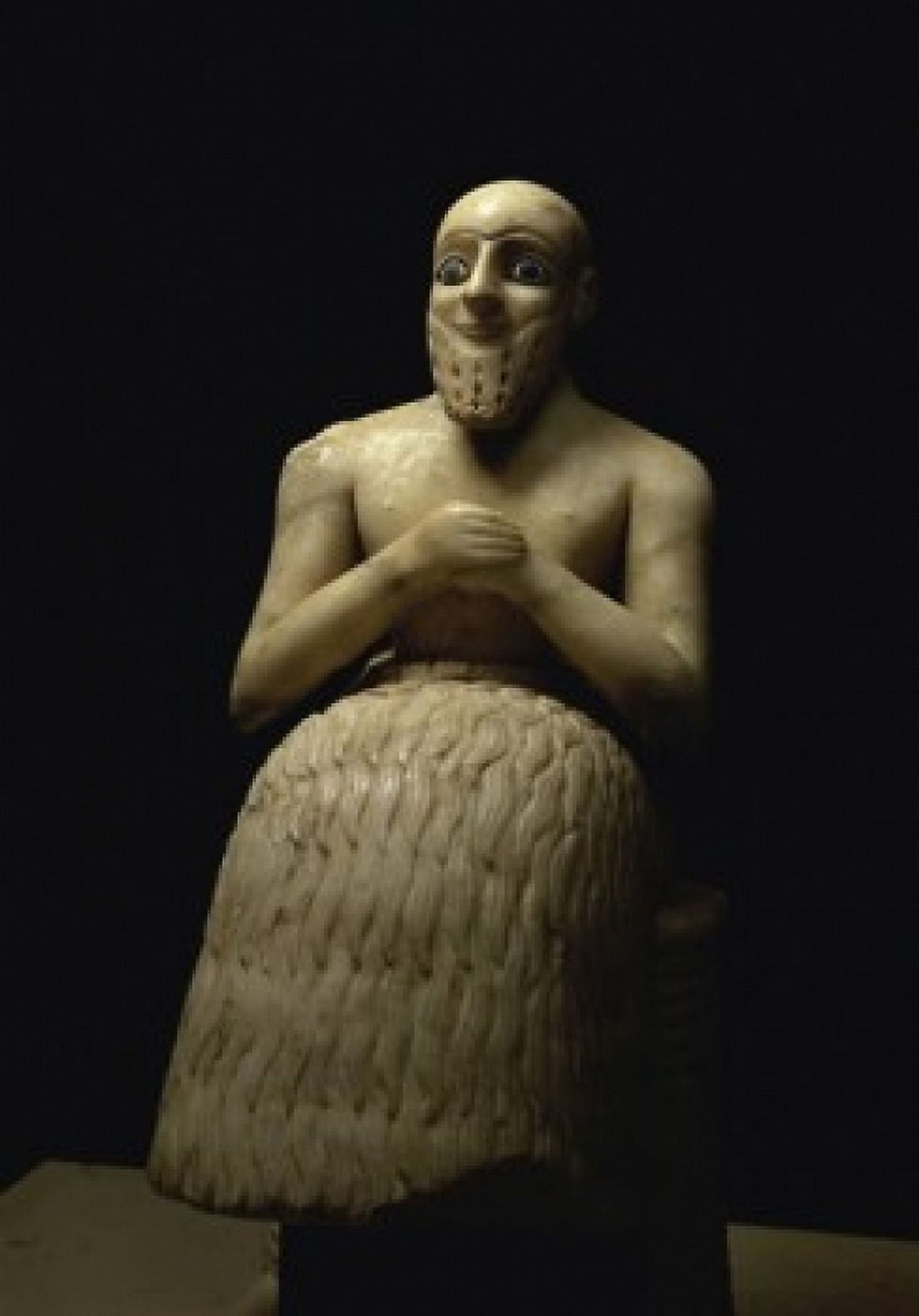 The Steward Ebih-il Mesopotamian Art Musee du Louvre Paris Canvas Art - (18 x 24)