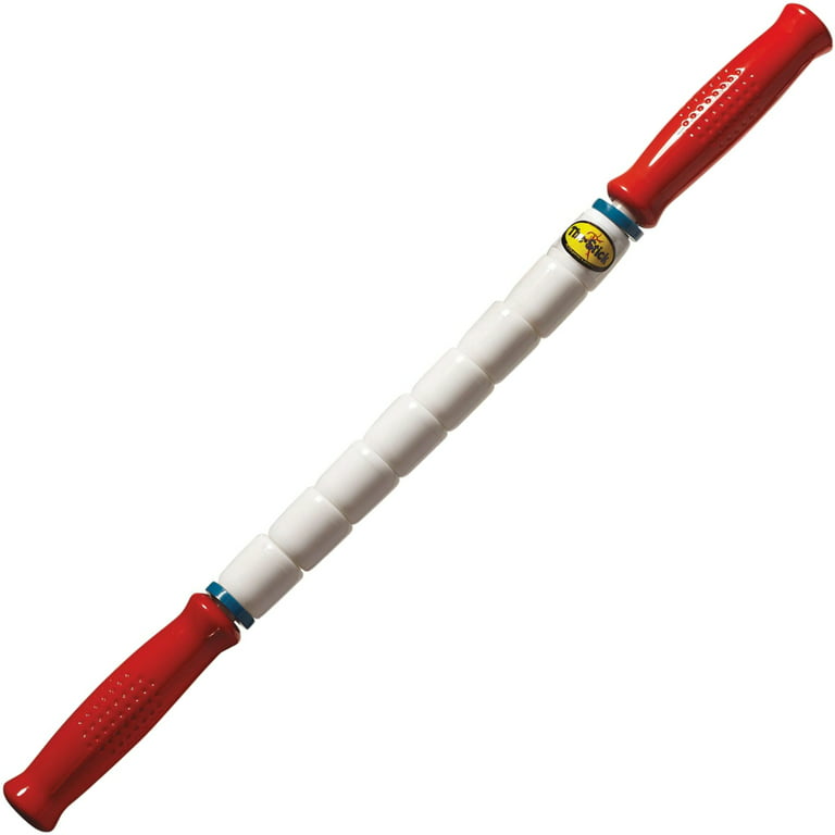  TheStick Travel Stick, 17L, Standard Flexibility, Red  Handles, Therapeutic Body Massage Stick, Potentially Improves Flexibility,  Aids in Muscle Recovery & Muscle Pain, Assists in Myofascial Release :  Manual Back Massagers 