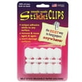 thumbnail image 1 of StikkiWorks StikkiCLIPS Adhesive Clips, White, Pack of 30, 1 of 2