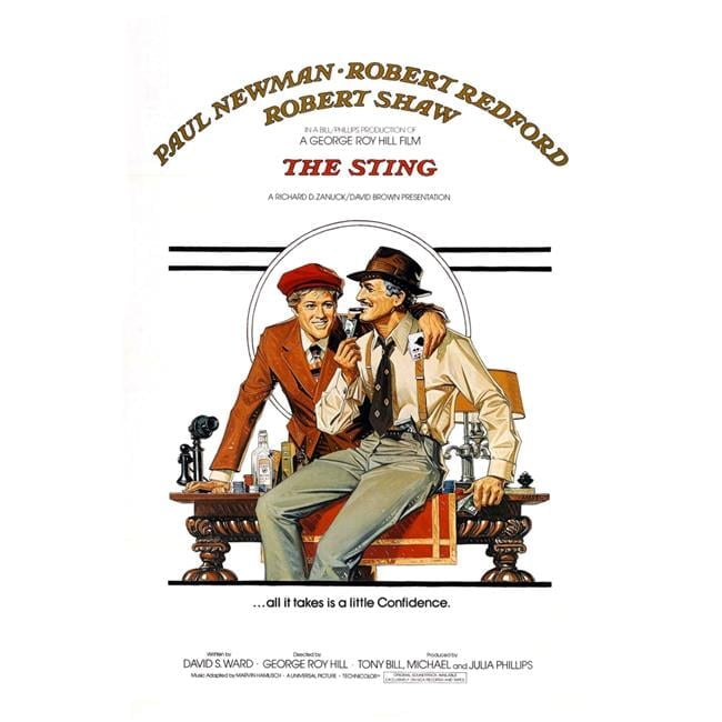 Everett Collection EVCMSDSTINEC011H The Sting US Poster Art From