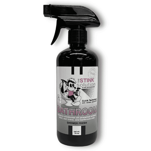 The Stink Solution Bathroom Smell Odor Eliminator Spray Shower Fresh, 16 oz