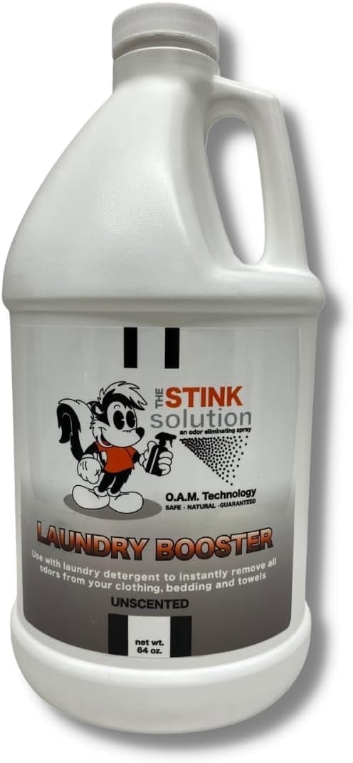 The Stink Solution Laundry Booster Odor Eliminator, Unscented, 64 oz, 1 Count