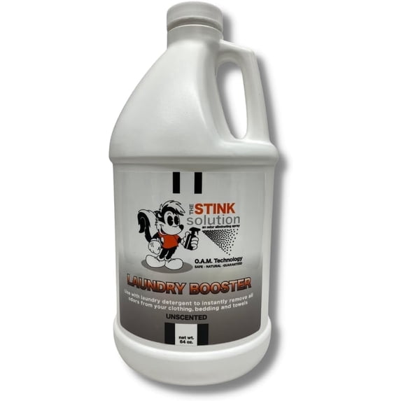 The Stink Solution Laundry Booster Odor Eliminator, Unscented, 64 oz, 1 Count