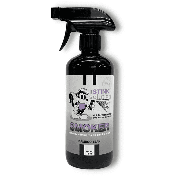 The Stink Solution Smoke Odor Eliminating Spray 1 16 oz Bottles Bamboo Teak