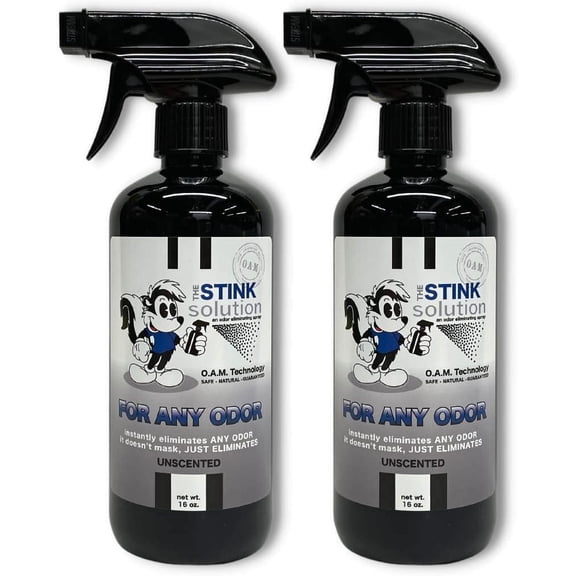 The Stink Solution Unscented Odor Eliminator Spray, 16 oz, 2 Count