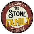 thumbnail image 1 of The Stone Family 12" Round Metal Sign Kitchen Game Room Décor 200120038163, 1 of 1