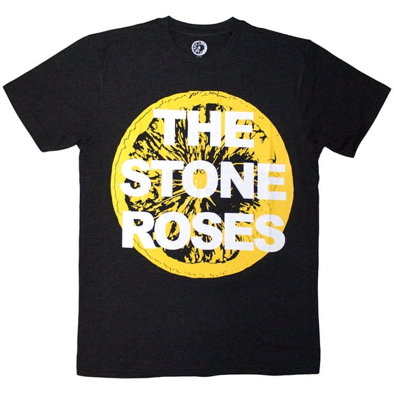 The Stone Roses Unisex T-Shirt Large Lemon (Charcoal Grey) (Large)