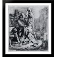 thumbnail image 1 of The Stoning Of St. Stephen 28x30 Large Black Wood Framed Print Art by Rembrandt, 1 of 2