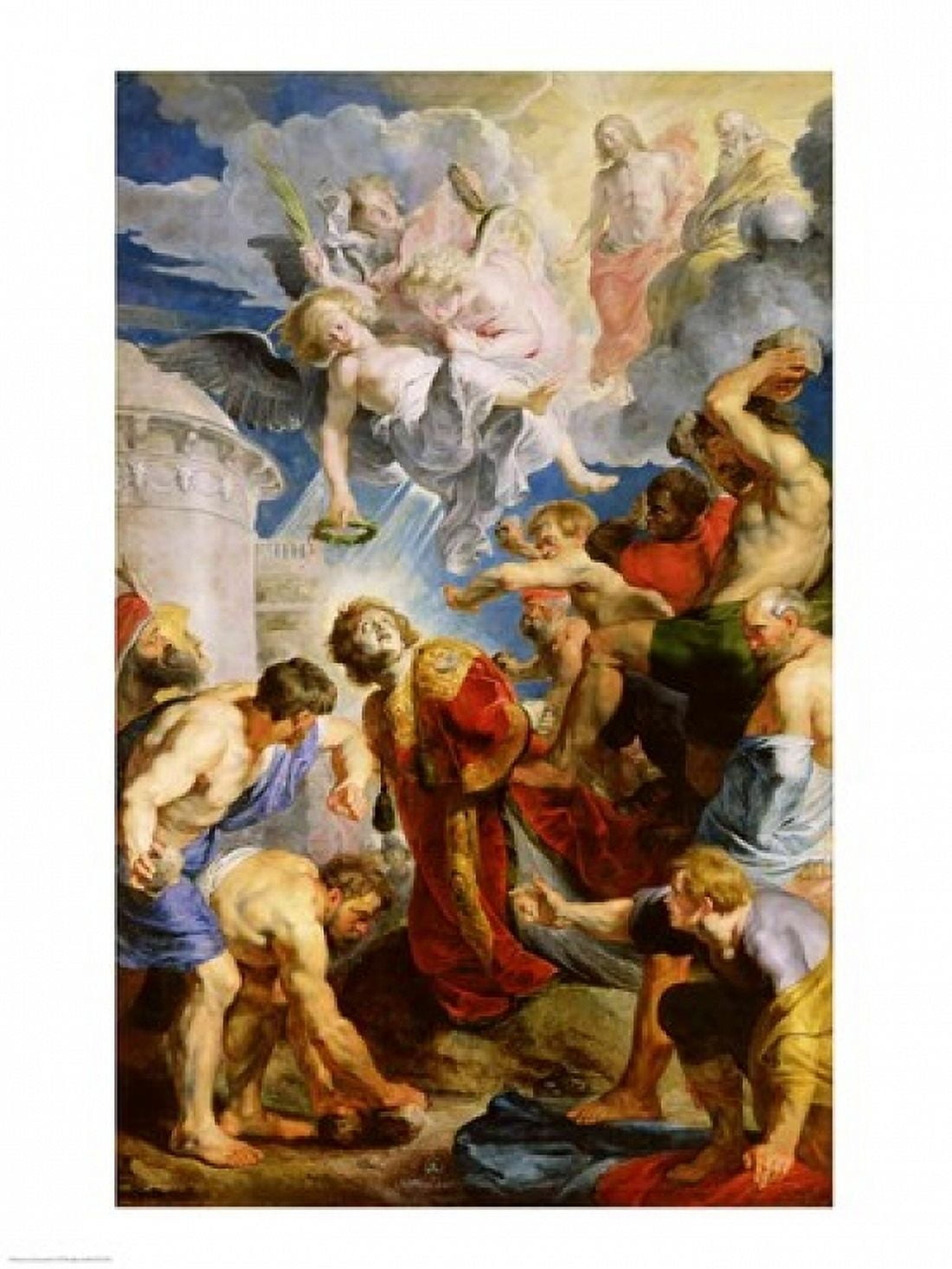 The Stoning of St Stephen Canvas Art - Peter Paul Rubens (24 x 36)