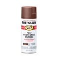 The Stop Rust spray paint, 12 oz., is Flat Brown.
