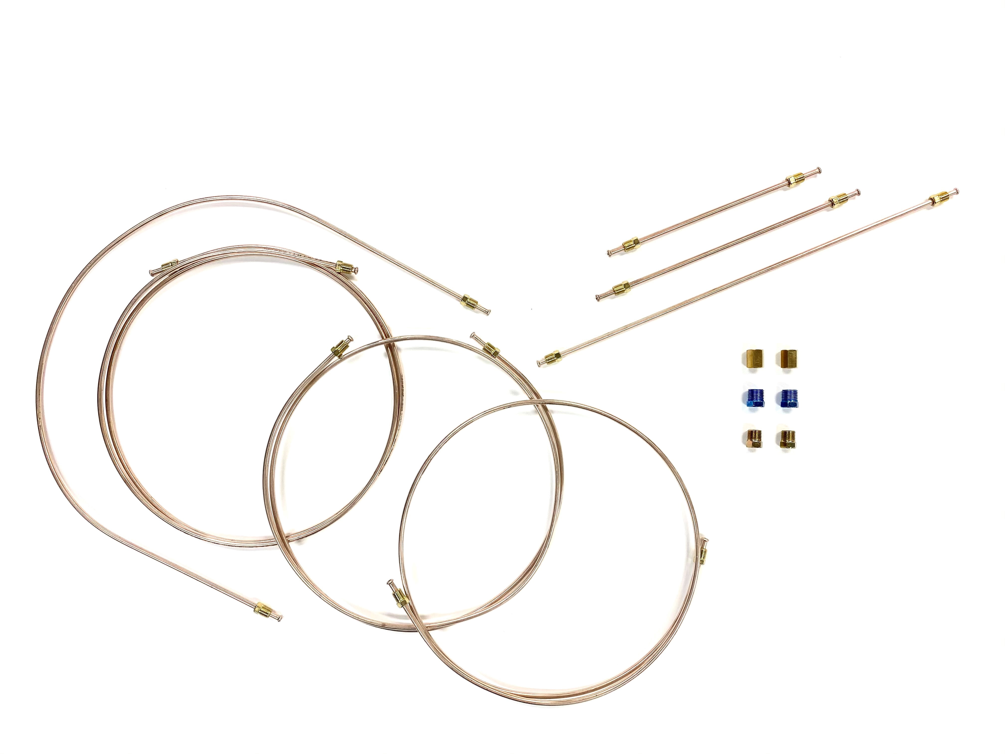 The Stop Shop 1/4 Inch Copper Nickel Brake Line Kit With 14 Inverted ...