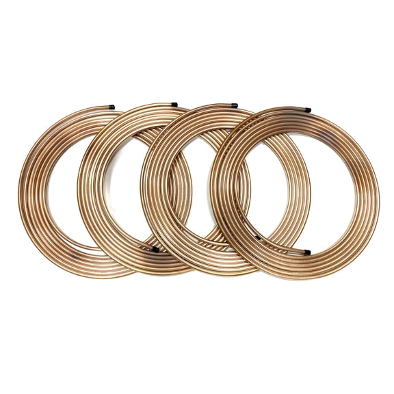 The Stop Shop 100 Feet of 3/8 Inch (.375) Copper Nickel Fuel/Transmission Line.028" Wall Thickness (4-25 Foot Coils)